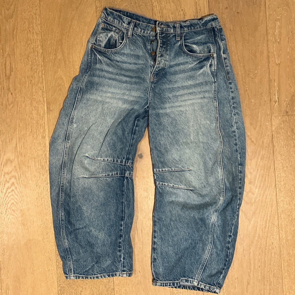 Free People Barrel Jeans